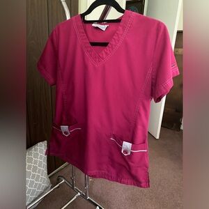 Vintage Reina pink scrub set